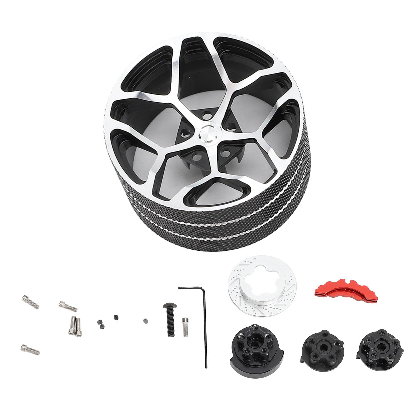 KeensoRC Transmitter Steering Hand Wheel, Metal Transmitter with Light Weight Suitable for Futaba Dumborc Radiolink and Wfly