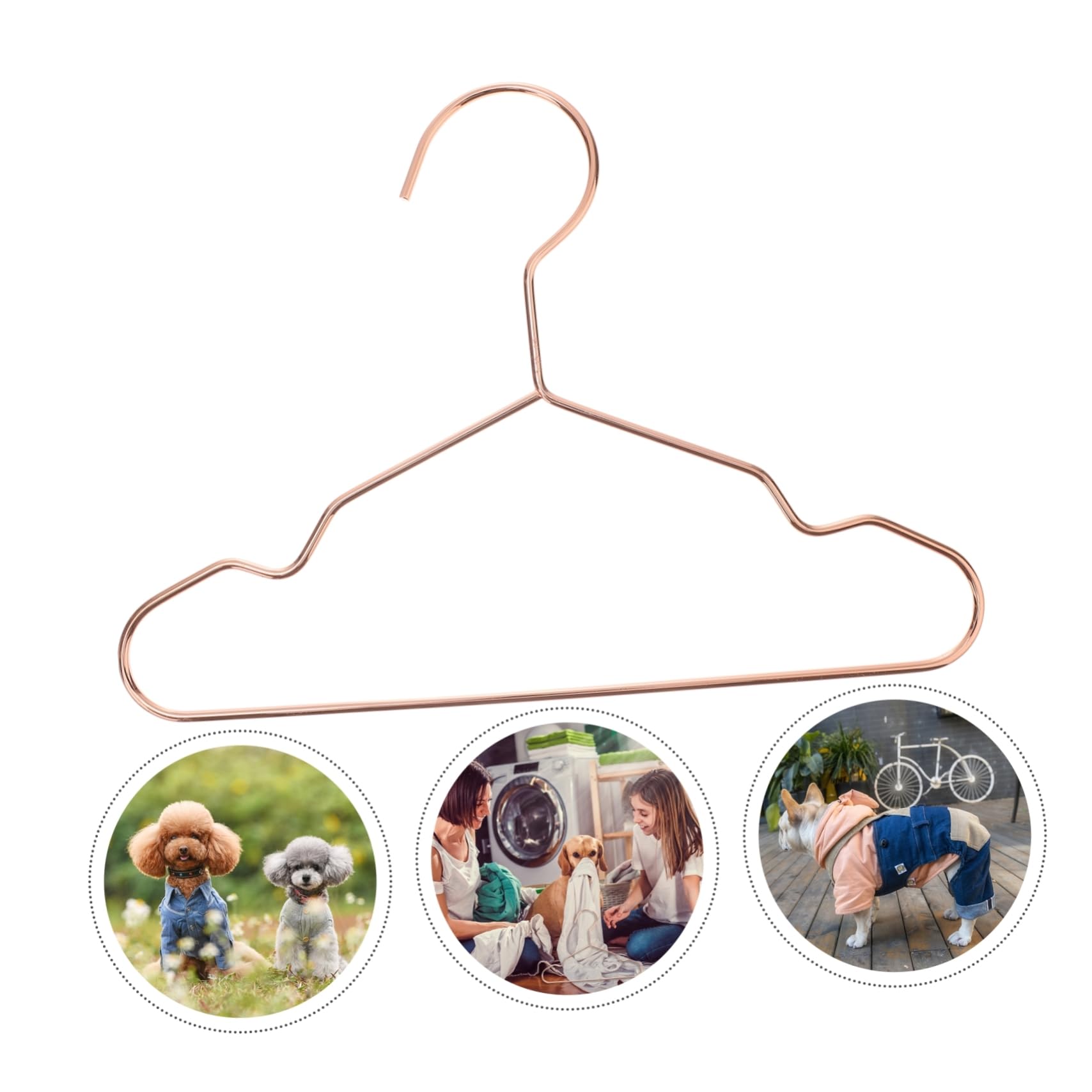 Angoily 3pcs Pet Hanger Kid Hangers Baby Hangers Iron Pet Clothes Organizer Clothes Hanger Toddler Storage