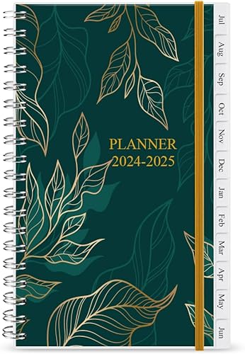 Agendacalendario de bolsillo 2024, organizador semanal y mensual A6 + diario prealizar seguimiento de objetivos, organización de tu vida diaria,