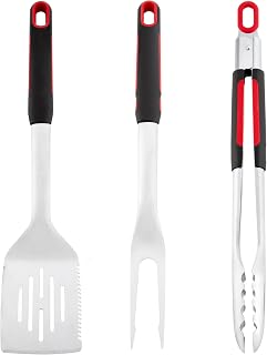 Grilling Accessories BBQ Grill Tools Set, 3 Pieces Stainless Steel Grill Kit