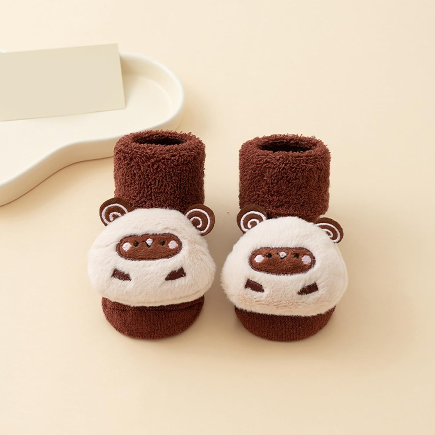 Cartoon Baby Socks for 0-3Age Toddler Warm Floor Socks Boy Girl Unisex AntiSlip Socks Rubber Soles Winter Terry Socks