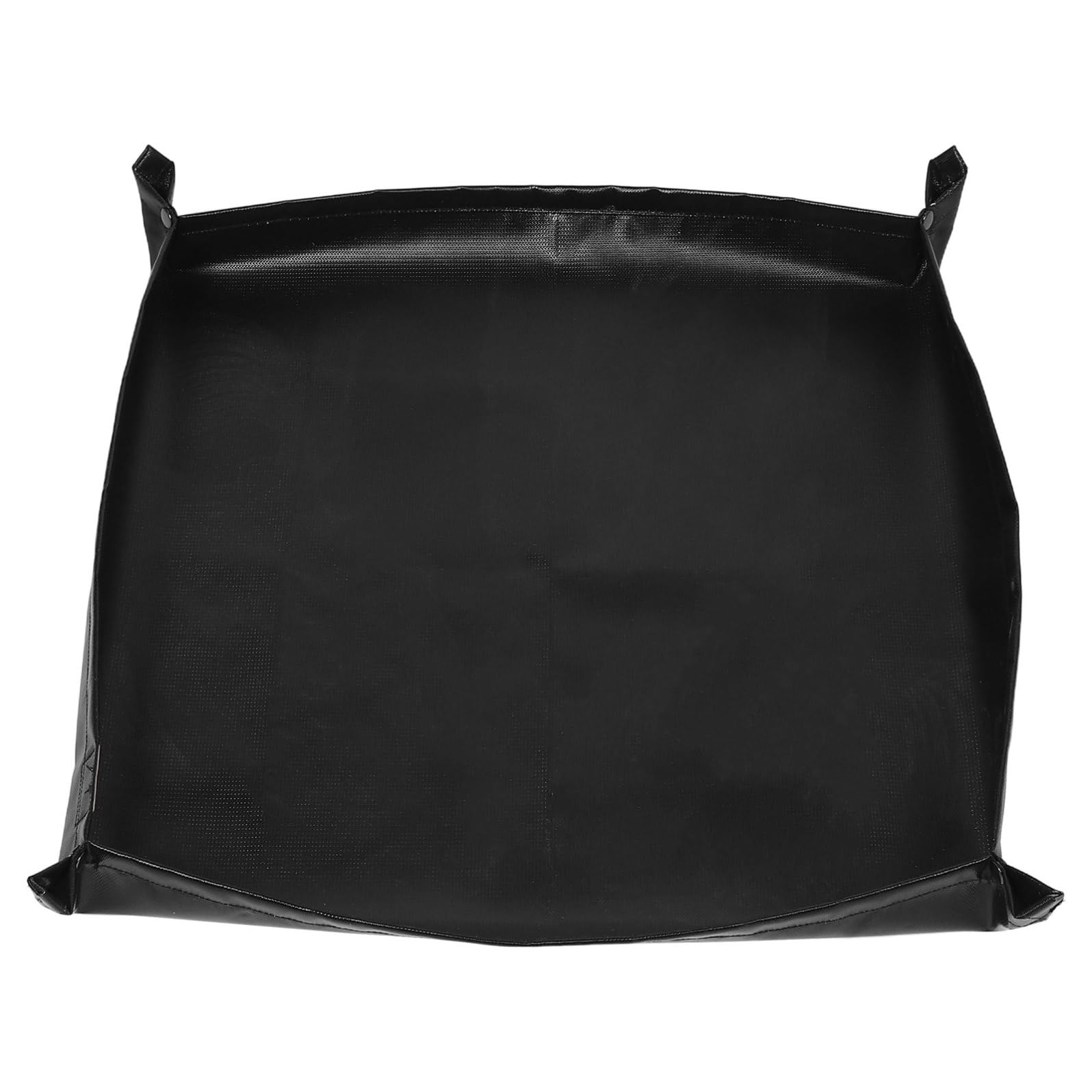 Tapete de Silicona Negro para Parrilla Exterior Resistente al Calor | Protector para Madera y Fogatas, Fácil de Plegar y Limpiar, Uso en Cookout y Bbq