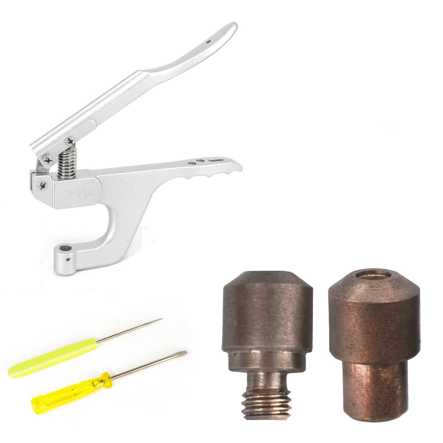 Matrices de fixation 8mm avec pince ZYT pour réparer le cuir