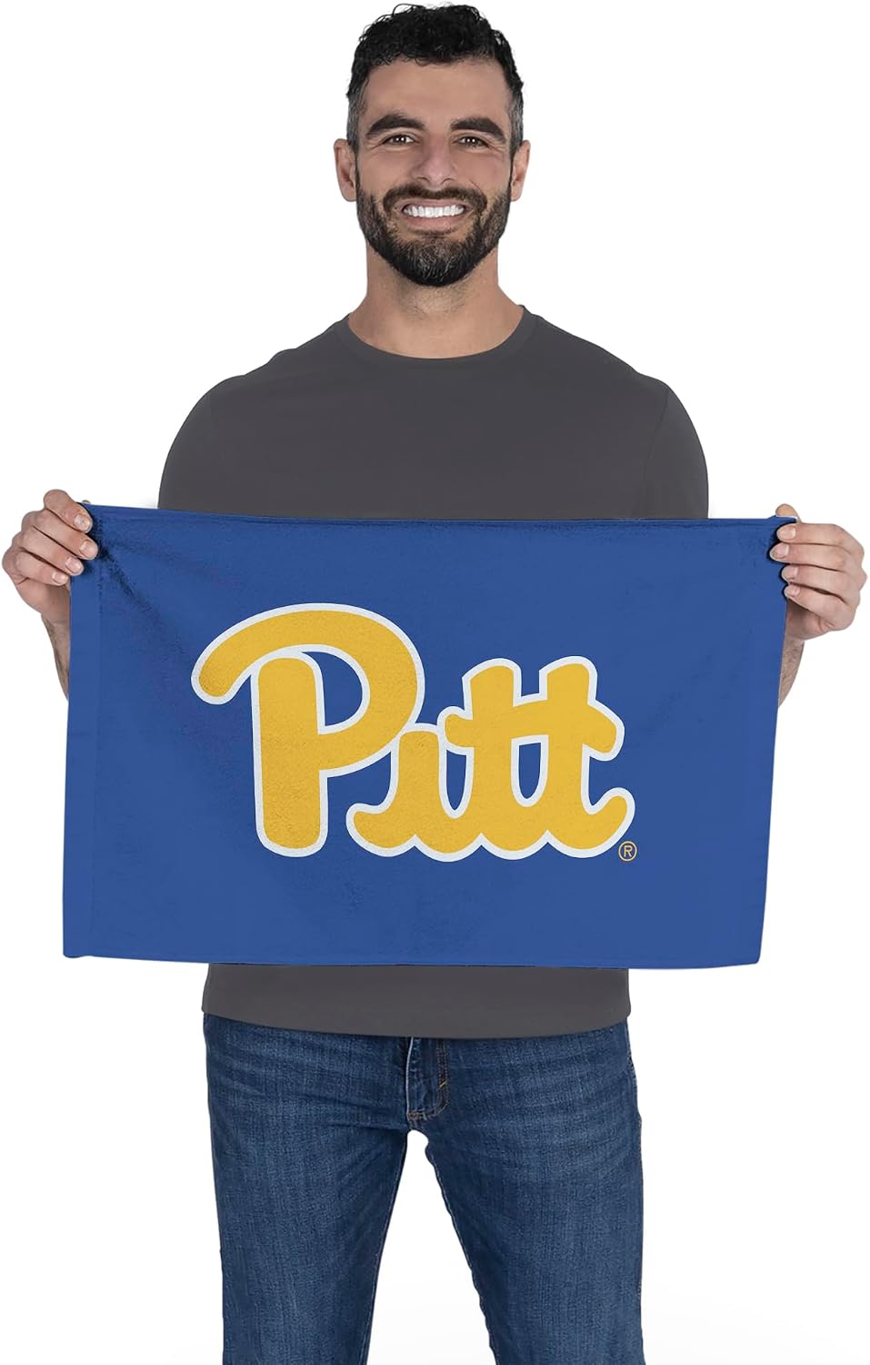 Northwest NCAA Pittsburgh Panthers Logo Fan Towel 2 Pack, Lightweight Game Day Set, Stadium Sideline Gym Travel Accessory, 16 x 25 Inch