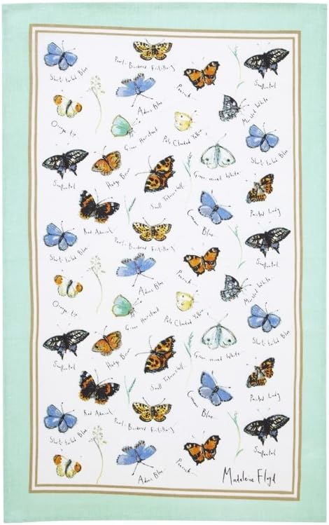 Ulster Weavers Madeleine Floyd Butterflies Linen Tea Towel