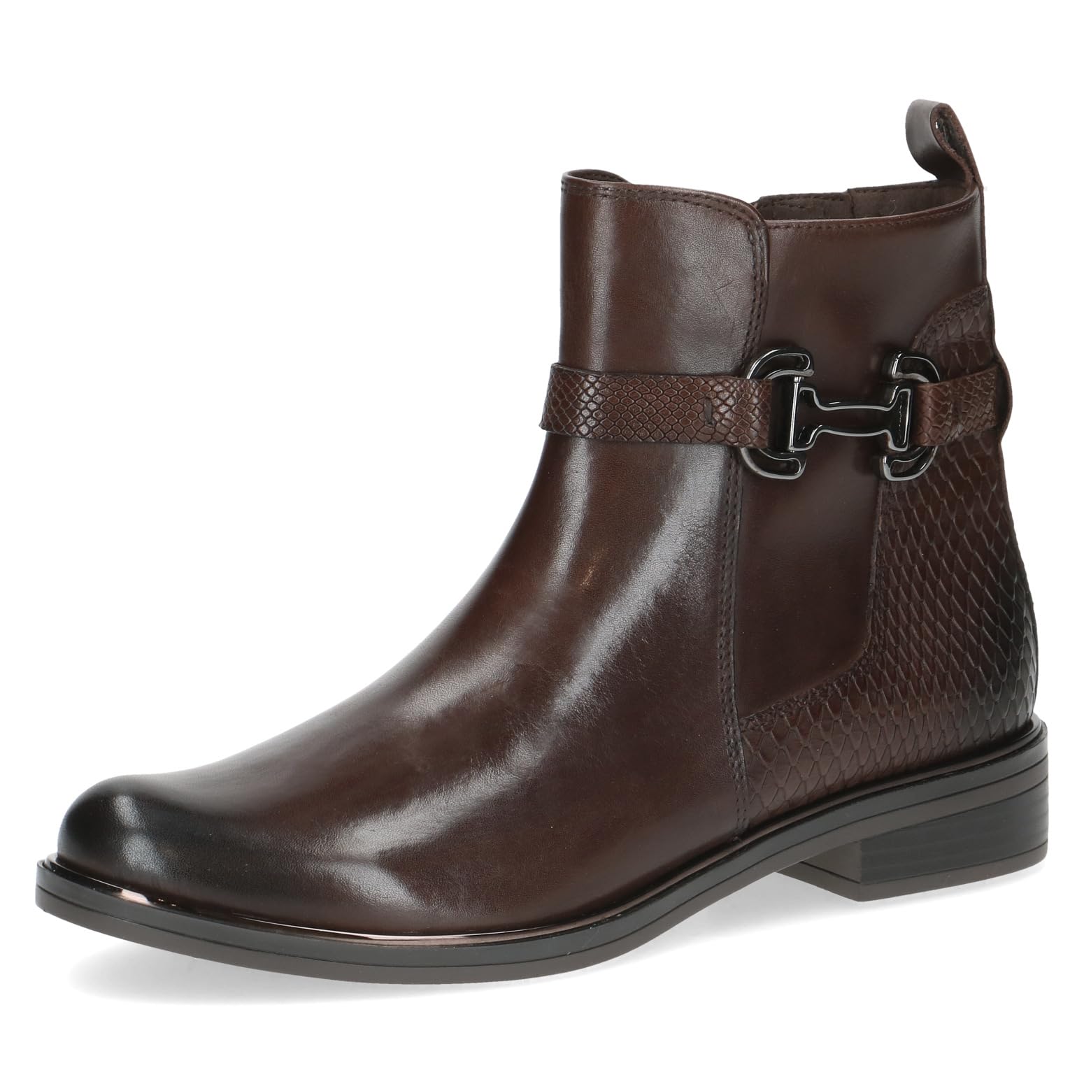 CAPRICE Damen Stiefeletten aus Leder mit Zierschnalle