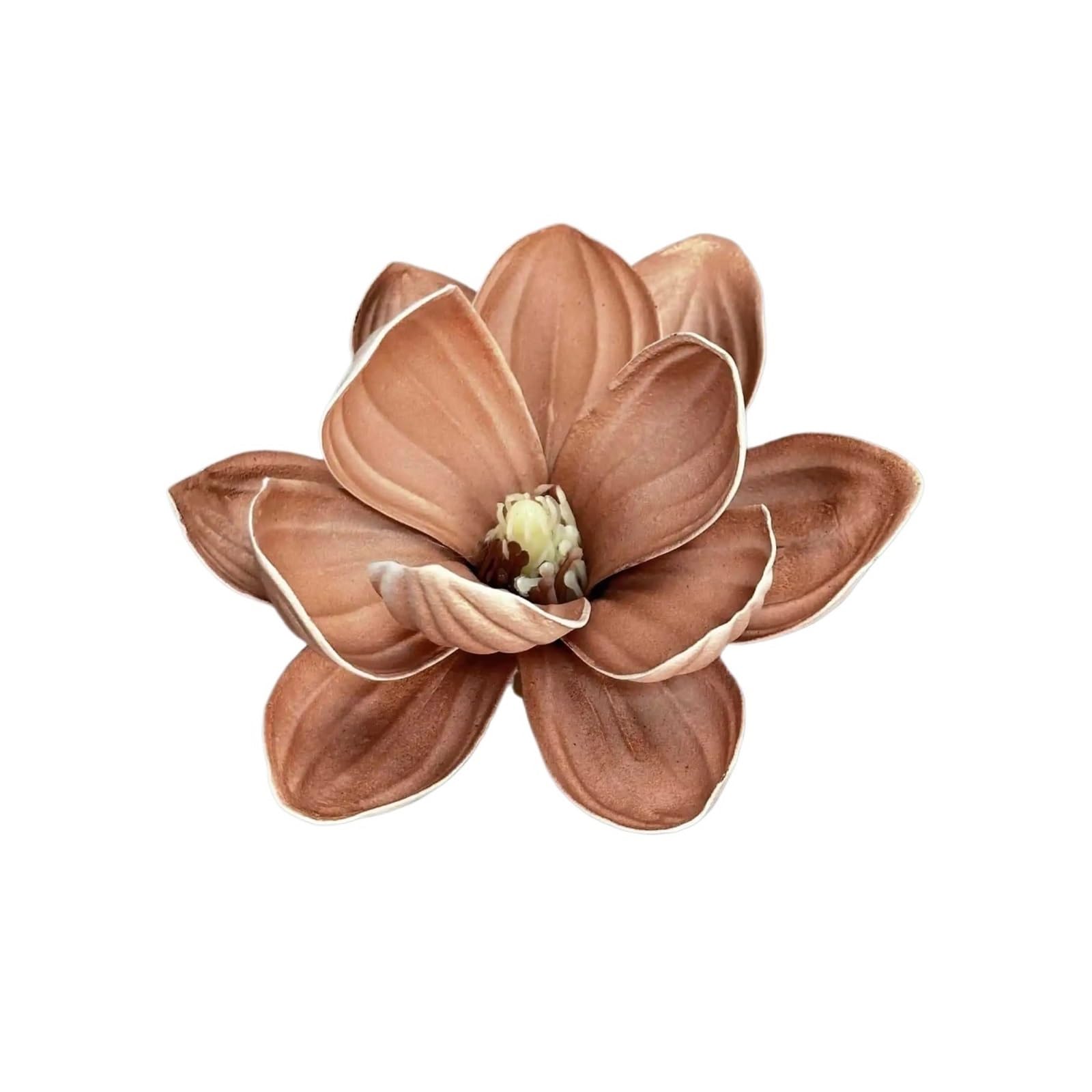 Casetlong 20Pcs Artificial Flower Head Wedding Floral Arrangement Diy Party Gift Box Decor Fake Flowers Ornaments(13CM coffee)