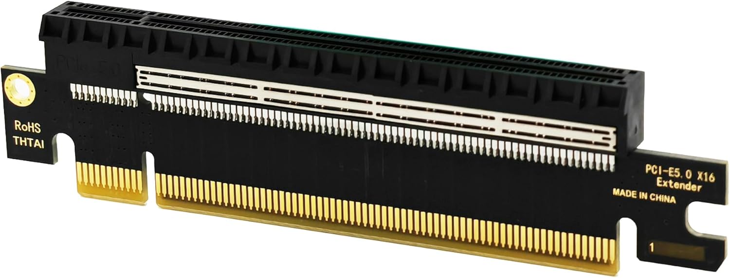Sintech PCIe 16x Riser Card,PCI-e Express 5.0 X16 Male to Female Extension Card for 2U Server Case GPU Graphics Card