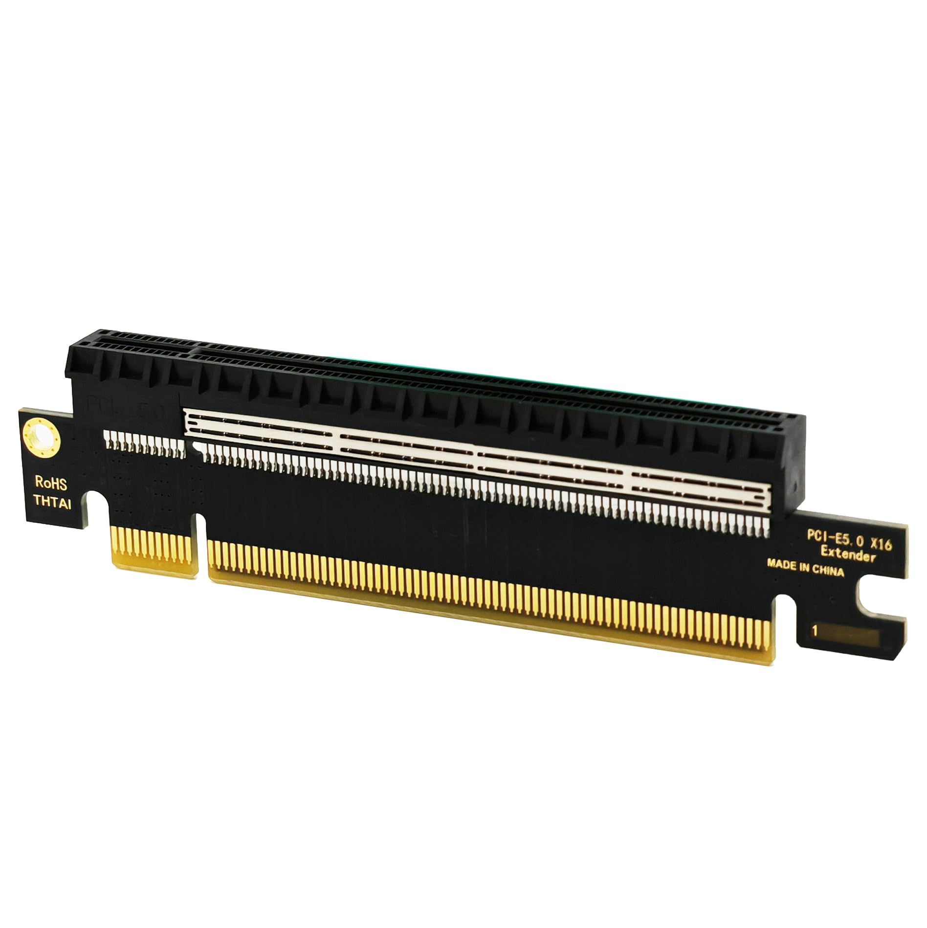 Sintech PCIe 16x Riser Card,PCI-e Express 5.0 X16 Male to Female Extension Card for 2U Server Case GPU Graphics Card