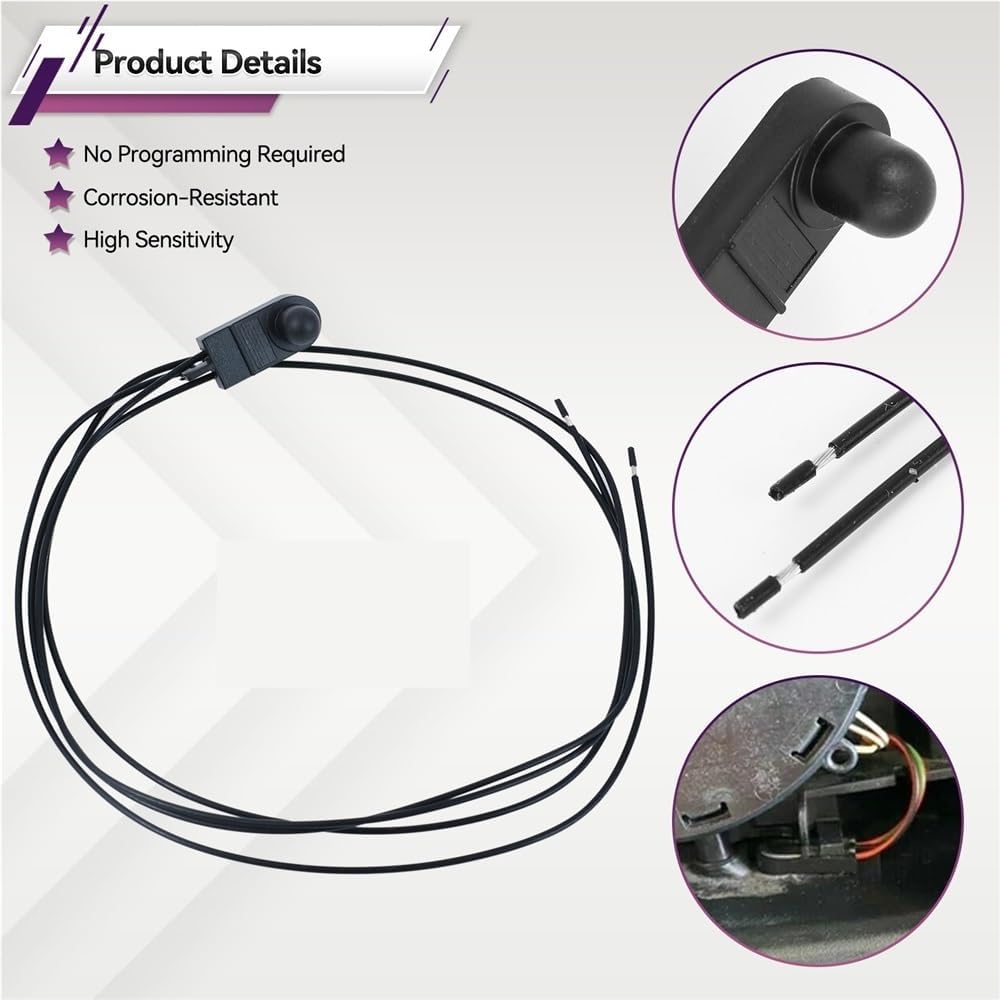 Car Temperature Sensor Ambient Sensor, for Fiat, for Punto 199 Exterior Outside Air Ambient Temperature Sensor Underneath Door Mirror 71753245