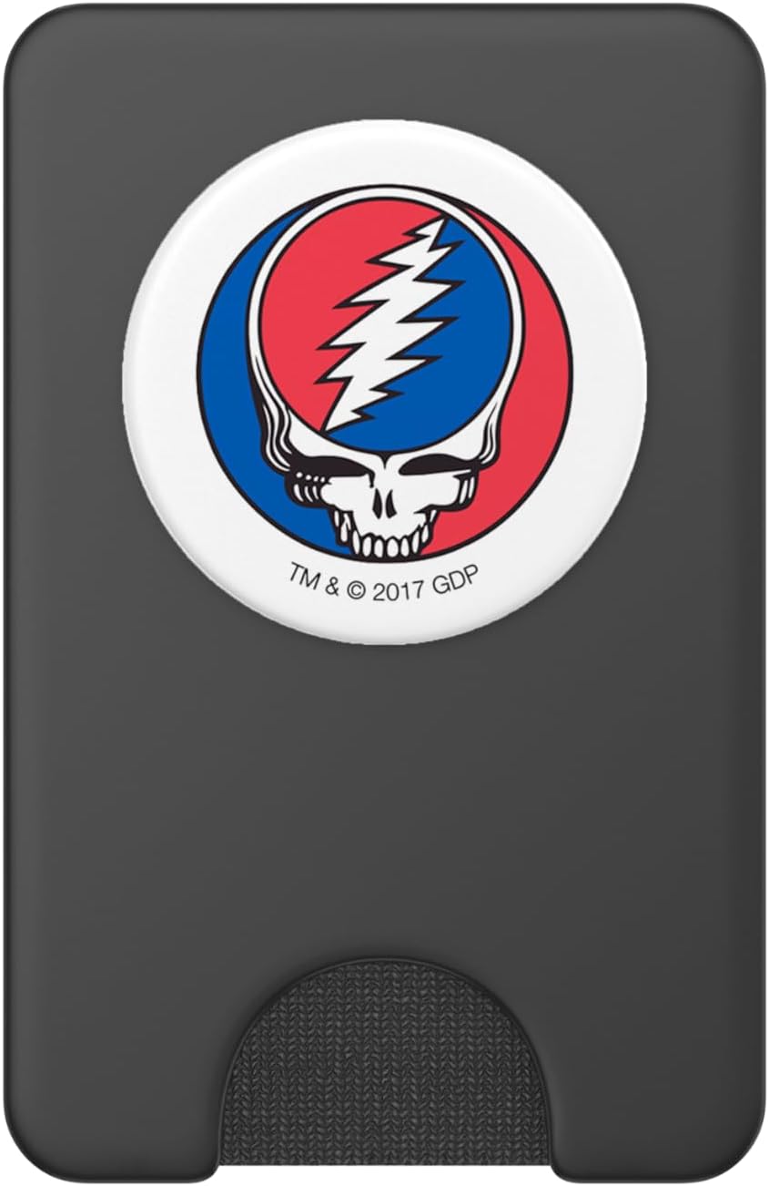 Grateful Dead Grateful Dead Steal Your Face PopSockets PopWallet for MagSafe