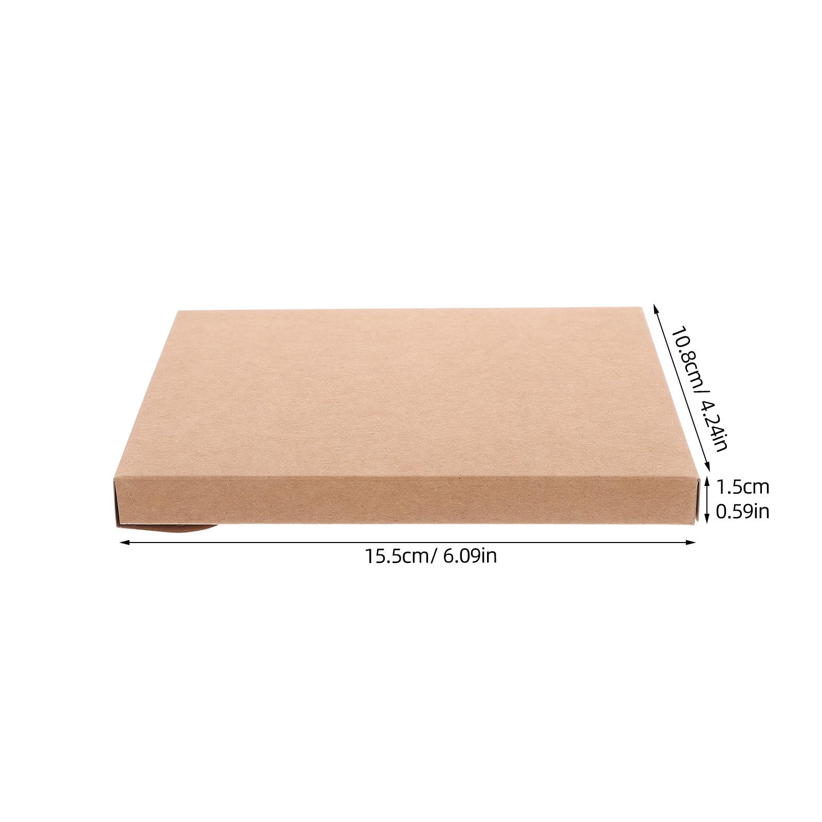Scatola di Carta Kraft 50 Pezzi per Cartoline e Buste Vuote Design Semplice e Raffinato per Progetti Fai da Te e Uso Ufficio