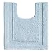 Produktbild iDesign Spa WC Vorleger, nicht-rutschender Badteppich aus Mikrofaser-Polyester für Toiletten, hellblau