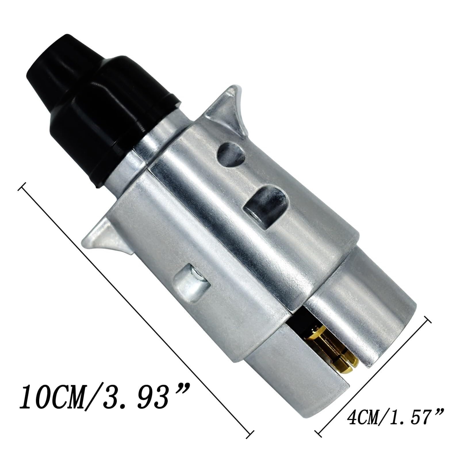 Akcesoria do 2 Szt. Jack Przyczepy 7-pinowy Adapter Złącza Elektrycznego 12 V Do Holowania Na kemping, wędrówki, podróże | Samochód, Ciężarówka, Stop Aluminium, Okablowanie