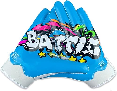 Miniatura 1 de Battle Graffiti 23 guantes de fútbol deportivos, ultra pegajosos y profesionales, guantes receptores de palma para adultos y jóvenes, guantes de