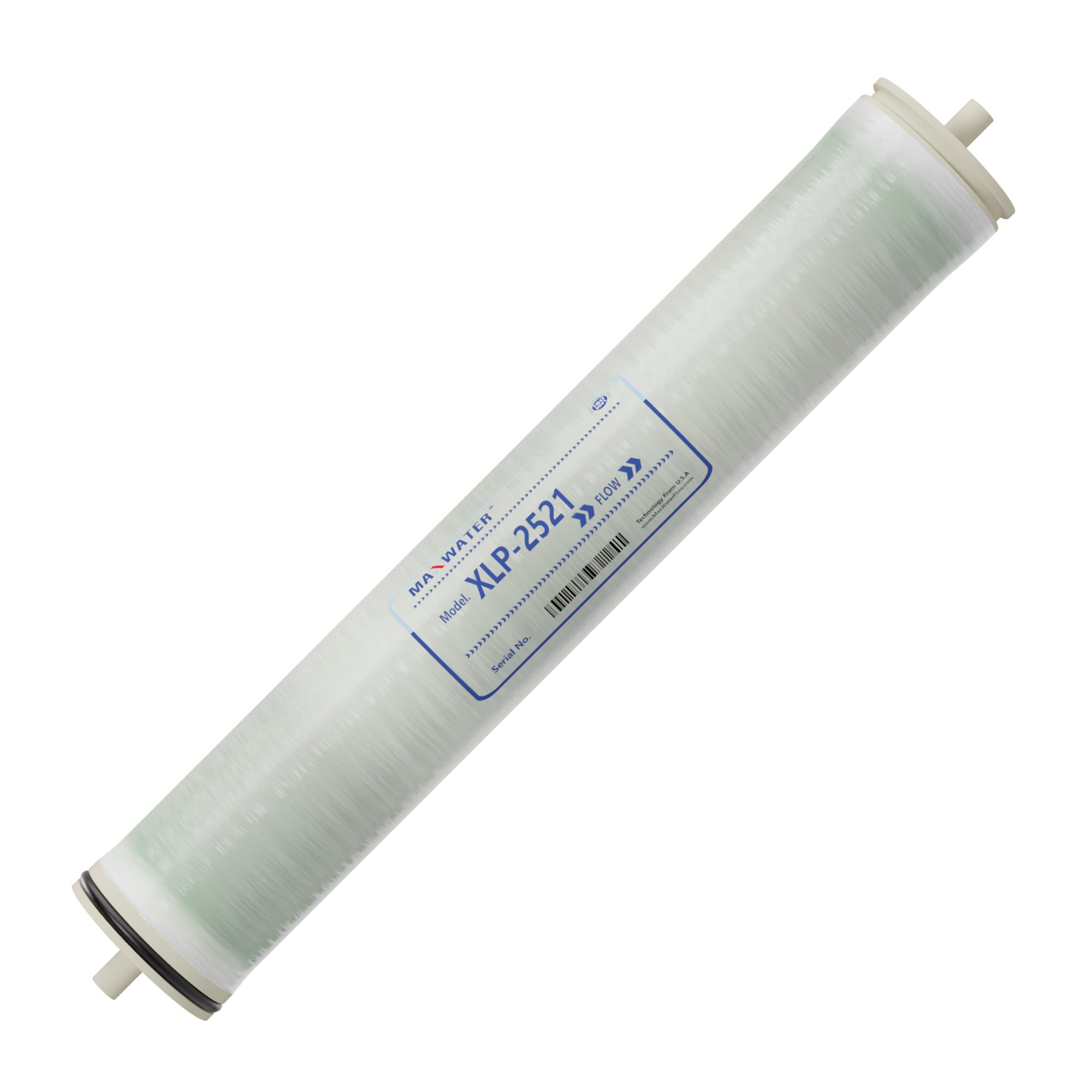 Max Water Elemento de membrana RO de presión ultra baja y presión extrema 2521-XLP-2521: tamaño 300GPD, 2.5 x 21 pulgadas, bueno para industria, agrícola, toda la casa y más