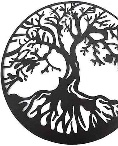 Miniatura 3 de Bellaa 20209 - Árbol de la vida de metal para colgar en interiores o exteriores, jardín de aves de 24 pulgadas UN NEGRO 20230,NEGRO 21918,negro