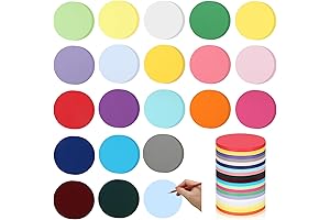 Honoson Round Cutouts Paper 3.9 Inch Circles Cardboard Round Cut Outs