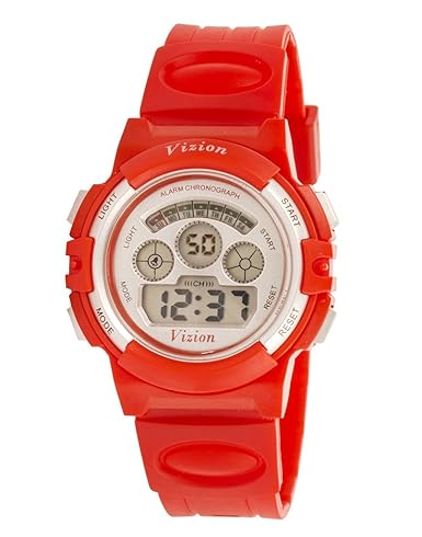 Vizion Digital Multi-color Dial Sports-Alarm-BackLight Watch For Kids-W-8022095-7