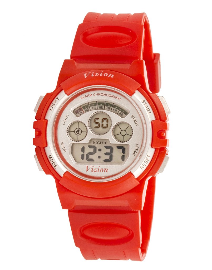 Vizion Digital Multi-Color Dial Sports-Alarm-Backlight Watch for Kids-W-8022095-7 (B01N7TH1BK) Amazon Price History, Amazon Price Tracker