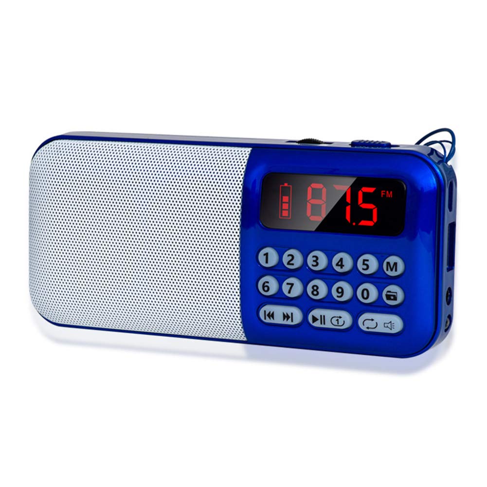 Yanghao Radio Portátil Digital Portátil, Reproductor De Audio USB FM TF del Altavoz del MP3 DC 5V TF Tarjeta Ligera Llevada Radio FM USB con Altavoz Aux