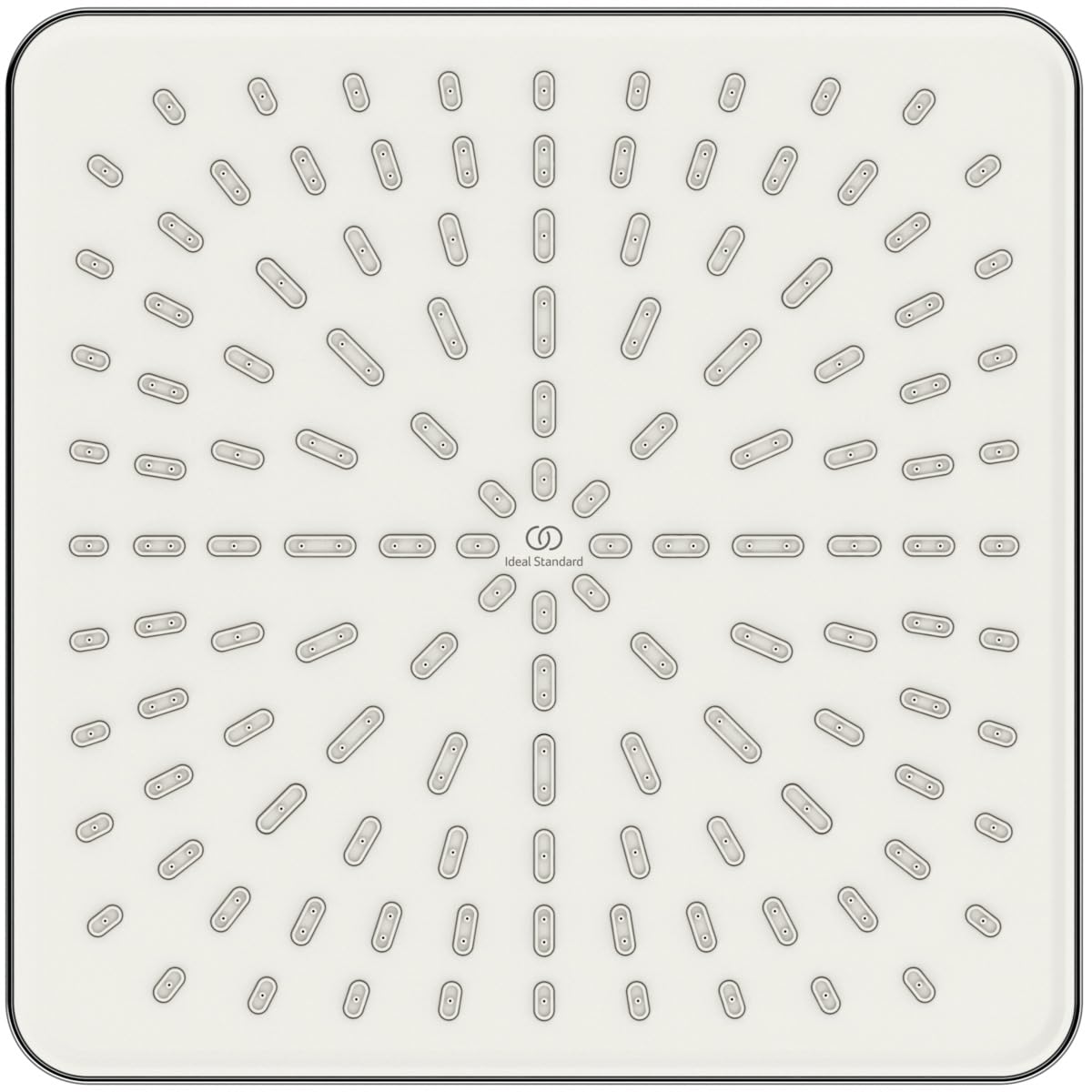 Ideal Standard Idealrain ducha de techo 260x260 mm – Cromo | Cabezal de ducha tipo lluvia con limitador de caudal a 12 l/min (a 3 bar), boquillas EasyClean, conexión universal, BE220AA