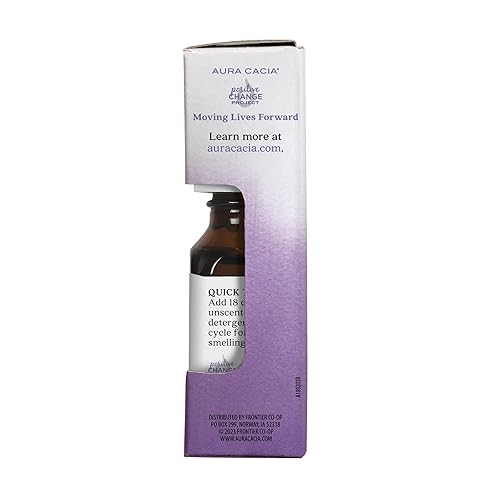 Miniatura 14 de Aura Cacia Aceite esencial de lavanda 100% puro, 0.5 onzas líquidas, aroma relajante y tranquilo, grado terapéutico, lavanda de origen ético