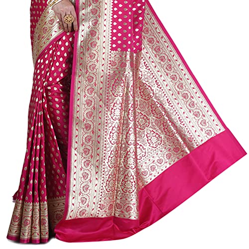 KSSD pink banarasi silk saree in katan silk – image 5
