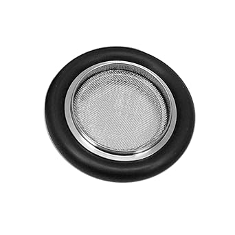 Centering Ring Assembly KF-25 with Screen, ISO-KF Flange Size NW-25, Stainless Steel & NBR O-Ring , Vacuum Fittings