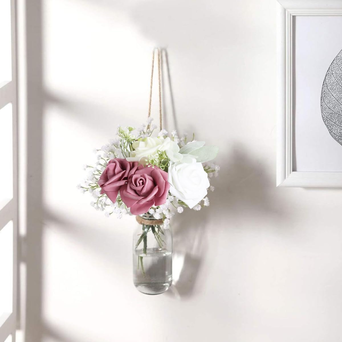 100 PCS Artificial Flowers Mauve Fake Roses Artificial Flowers Foam Flowers Real Looking Foam Roses for DIY Wedding Home Centerpiece Table Decorations(Dusty Rose) - Image 6