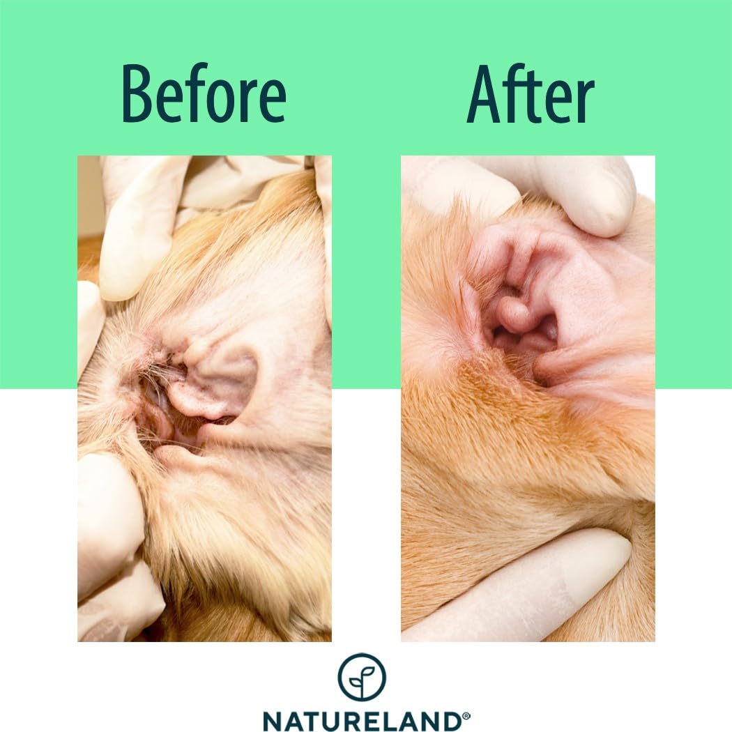 Natureland [60 pcs Finger Wipes] Dog & Cat Ear Finger Wipes - Otic Cleaning Wipes for Infections and Controlling Ear Infections and Ear Odor in Pets (120) - image 5