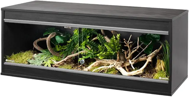 Large Grey Vivarium 115x38x42cm - Ideal Terrarium for Leopard Geckos & Bearded Dragons