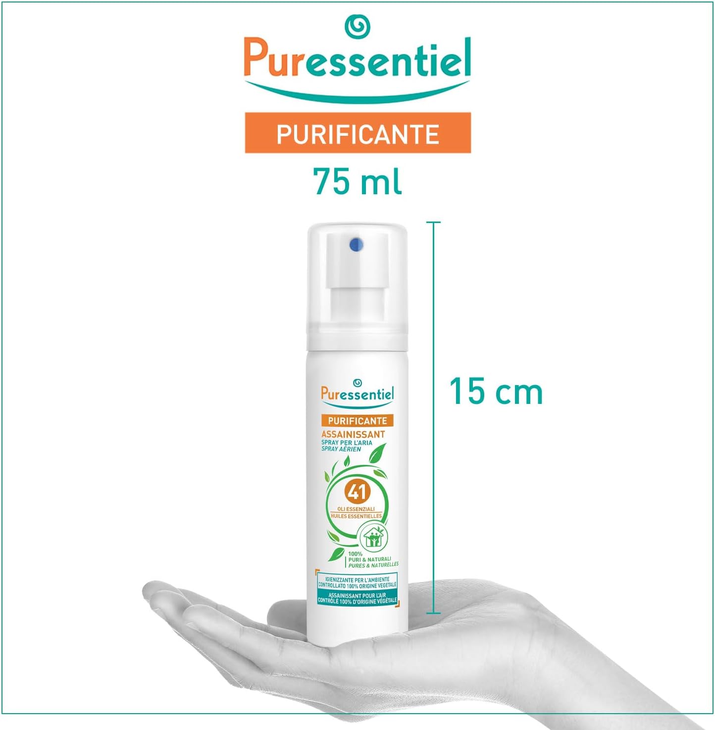 Puressentiel Air Purifying Spray with 41 Essential Oils, 100% Pure and Natural, Purifies, Treats and Sanitizes Fabrics, 0% Pr - 5
