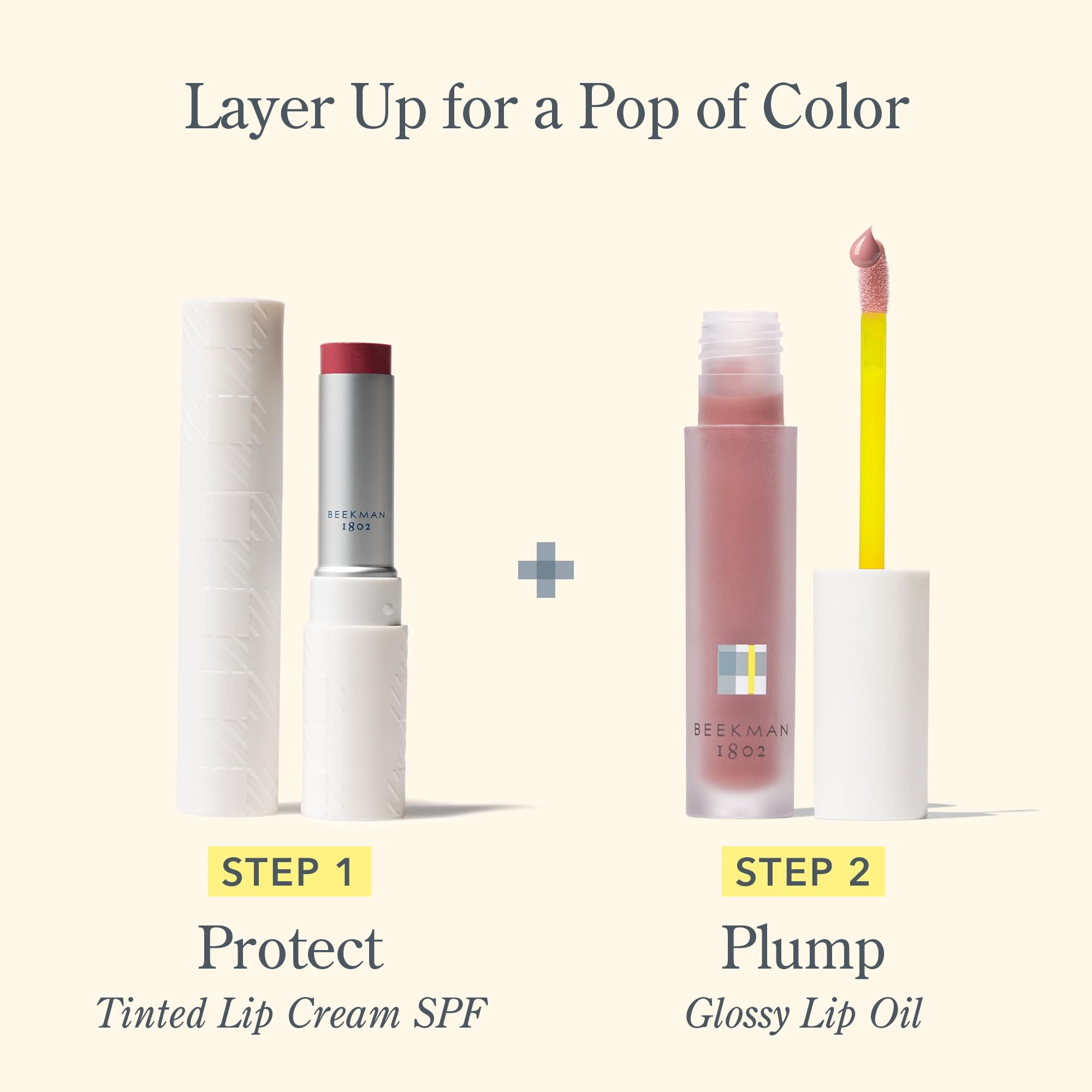 Beekman 1802 Oh Mega Milk Lip Oil - Fragrance Free - Squalane, Vitamin E & Goat Milk - Plumps & Hydrates Lips - 0.14 fl oz
