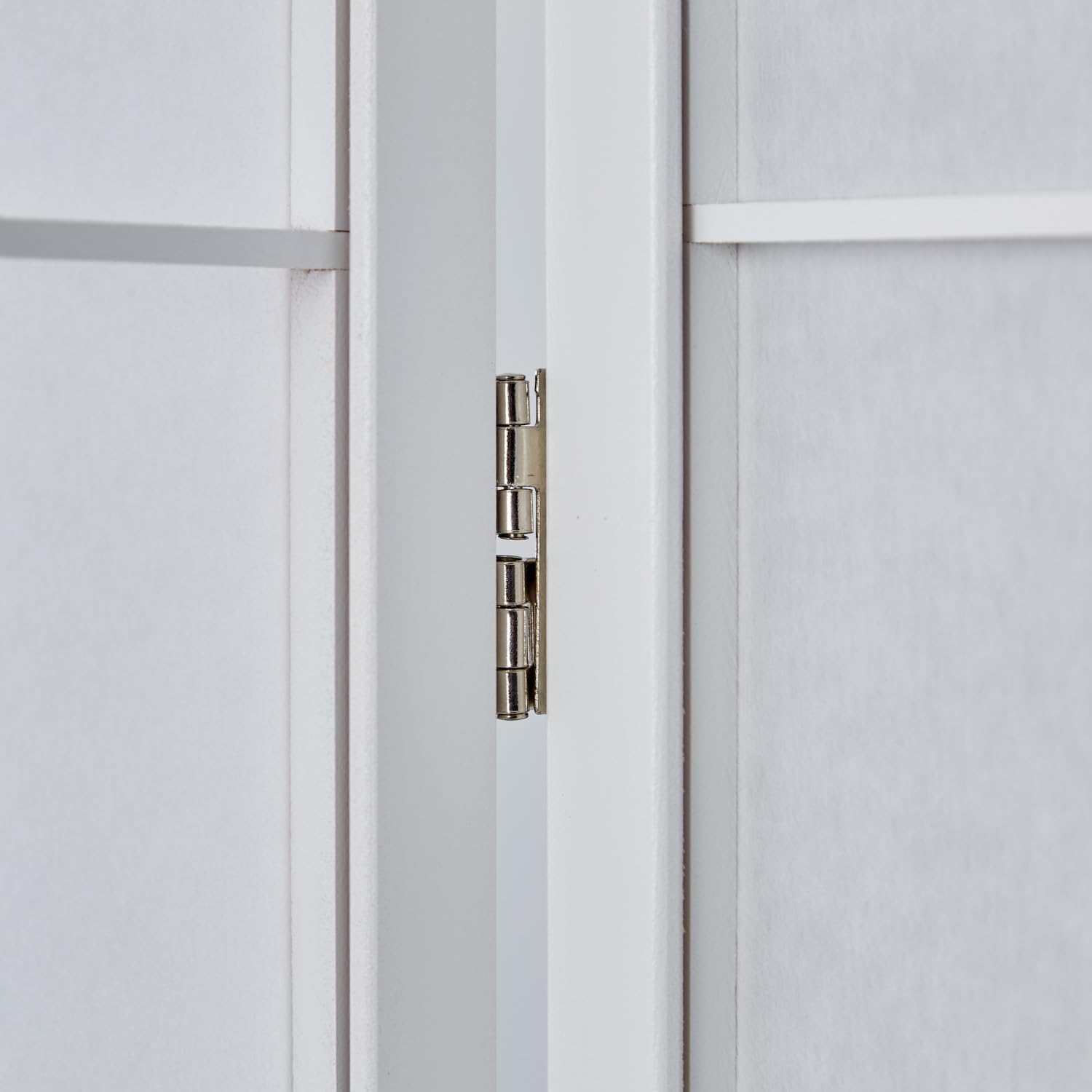 Homestyle4u 5 pan Diviseur de pièce écran Pliant - Bois partition Shoji en Papier de Riz Blanc Blanc