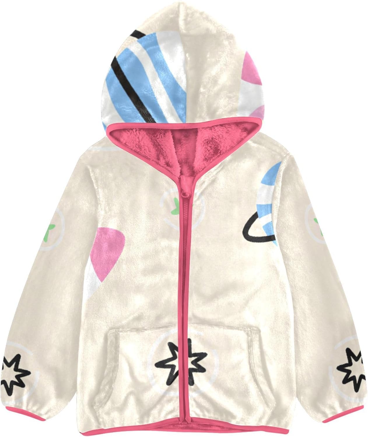 GuoChe Spaceship Toddler Sherpa Jacket