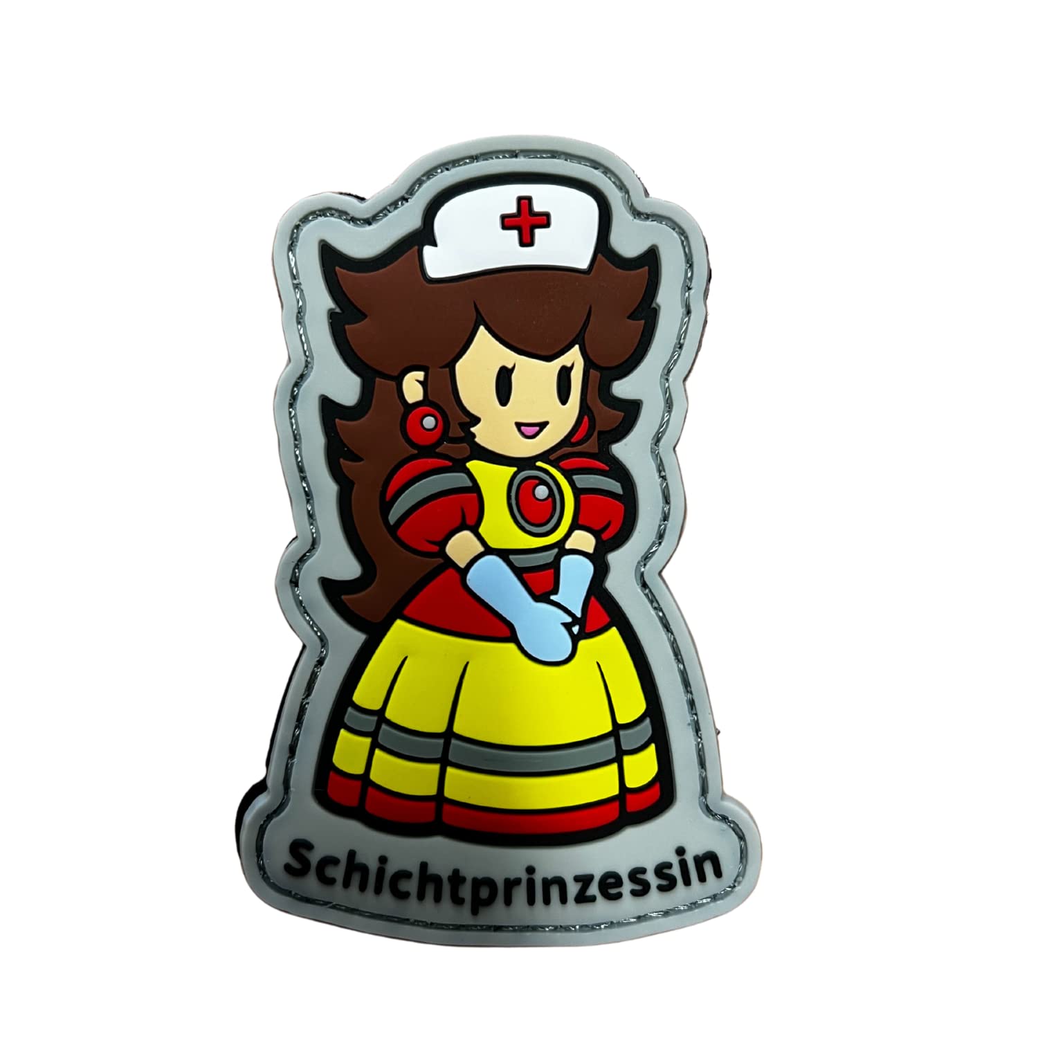 Copytec Patch "Schichtprinzessin" – 2,5x12,5 Cm, Mit Klett, Für Jacke & Uniform – Meme Motiv #40316