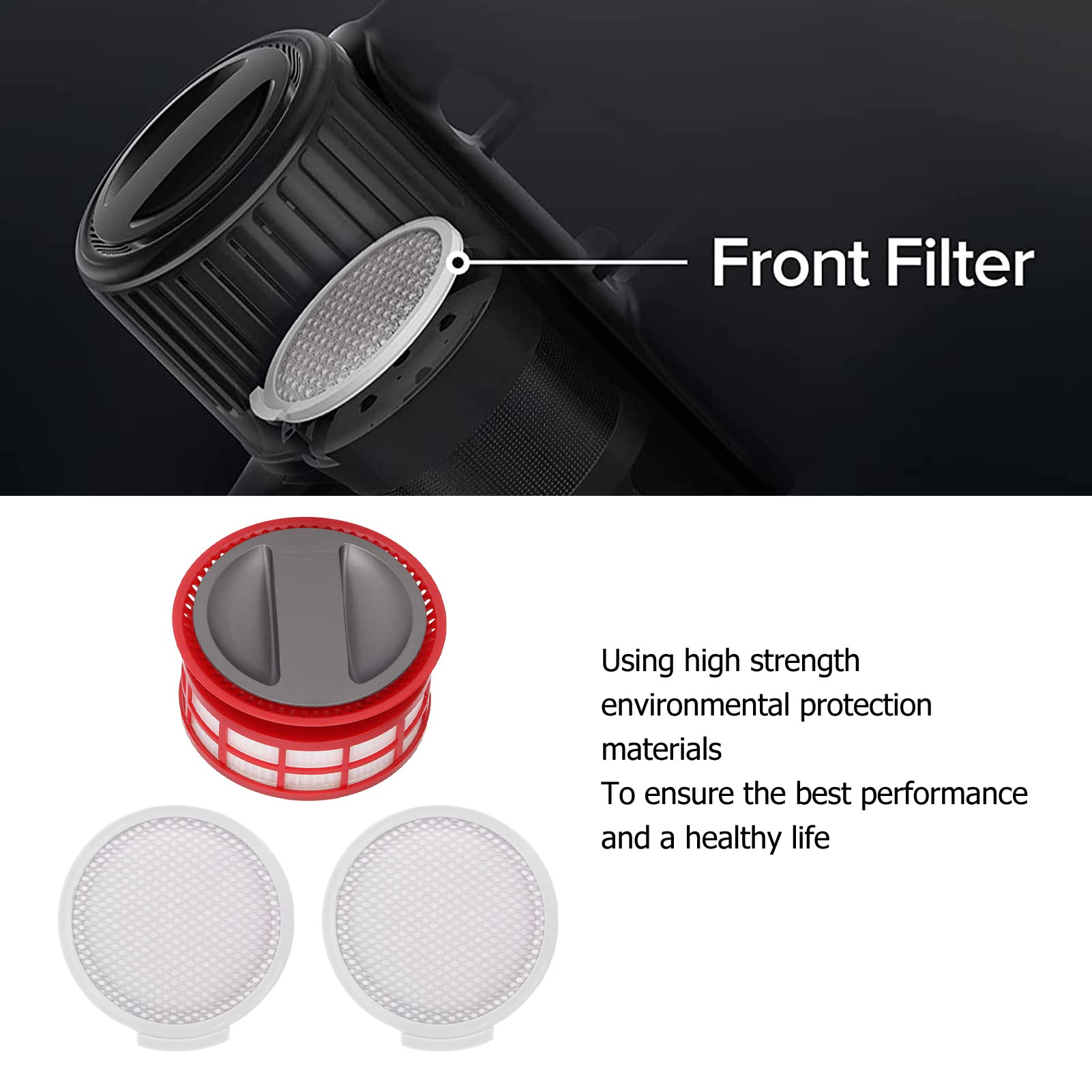 Yosoo Filtre D'Aspirateur De Rechange Pour Roborock H7 - Kit Complet Avec Filtre Arrière Et Écrans Filtrants