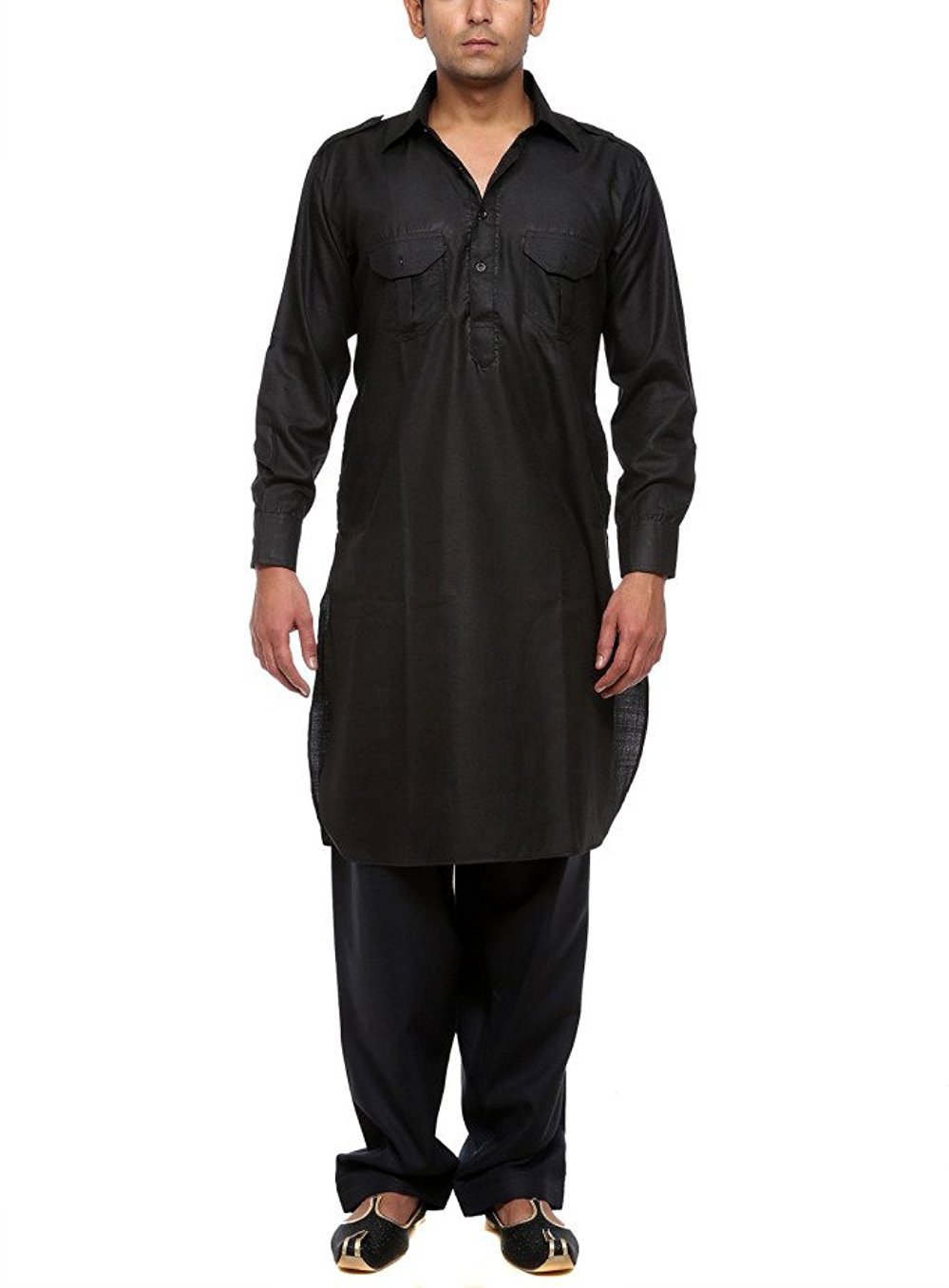 Cargo Pathani de Royal Kurta en mezcla de algodón con acabados de alta sastrería 5