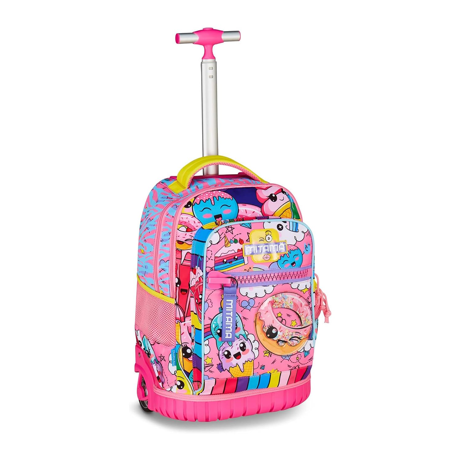 Mitama Trolley Run Extra SWEET DONUTS, 33 Lt, Doppio Scomparto, Tasche multi funzione, bambina, Scuola elementare e media, Tempo libero e viaggi