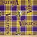 Fabric Traditions 0313546 NFL Fleece Minnesota Vikings Plaid Fabric by The Yard, Multicolored