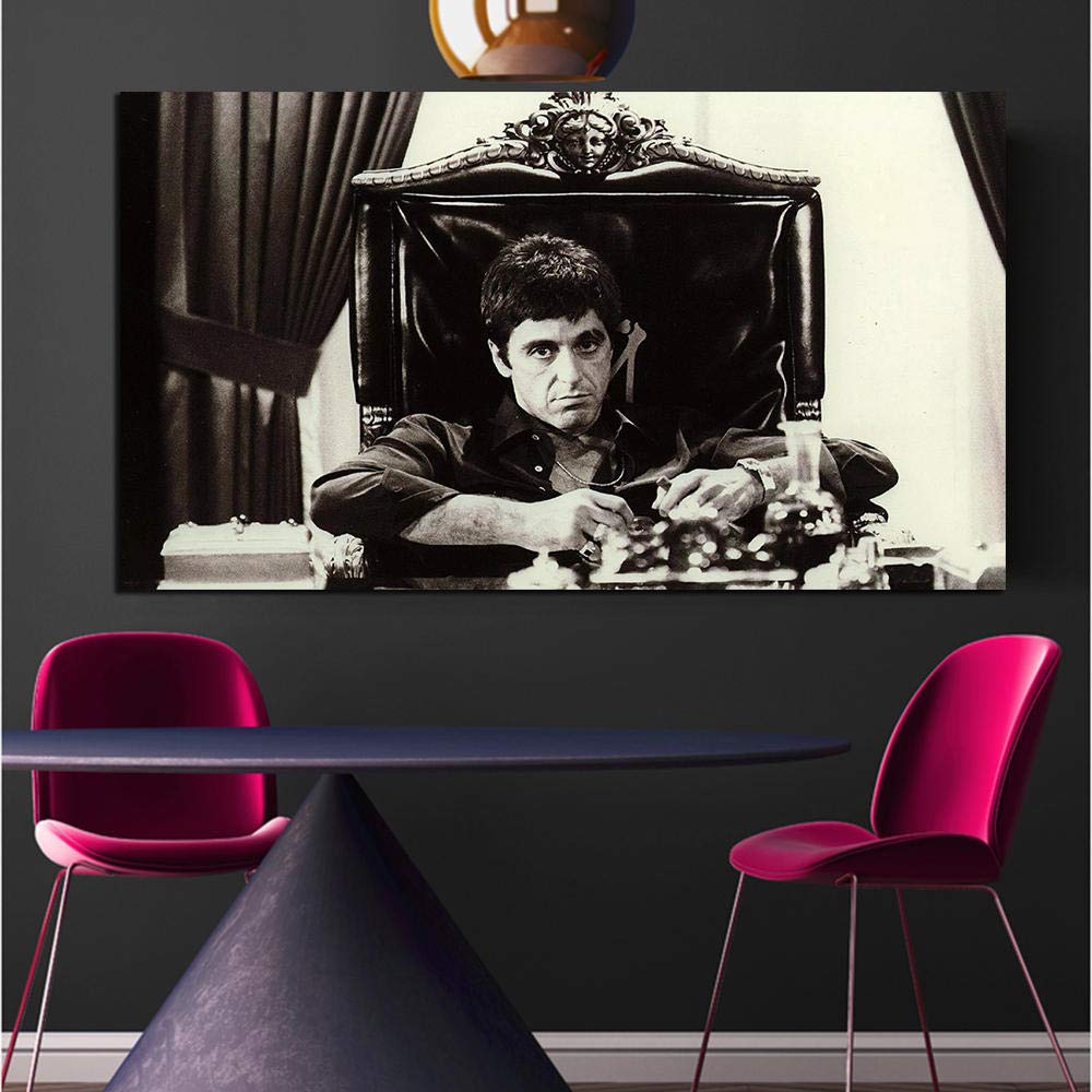 Toile cinéma personnalisée sans cadre 50x70cm pour habiller un mur vide de salon