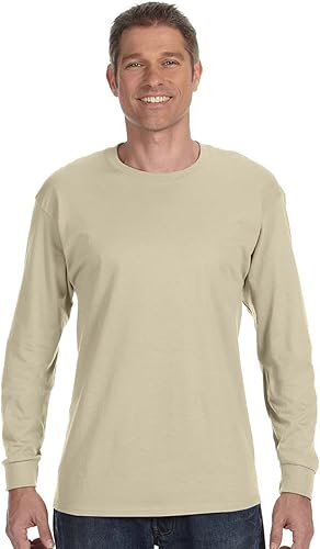 Miniatura 5 de 5586-Hanes Camiseta de manga larga sin etiqueta