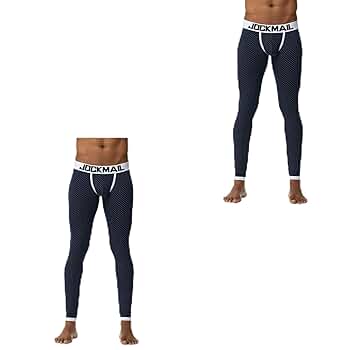 JOCKMAIL Long Johns Pants Men Thermal Underwear Cotton