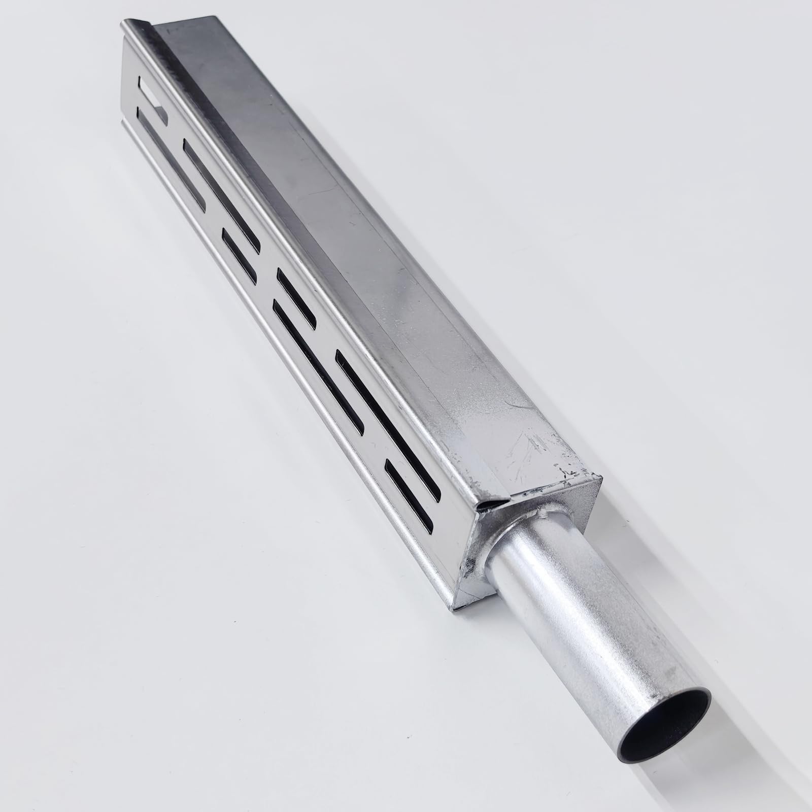 Accesorio para canaleta desague con Rejilla,Tapón Final con Salida Lateral de Ø 2 cm y 1 Conector, para canaleta desague 3,5 cm de Ancho