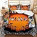 Pojedyncza poszwa na kołdrę zestaw Goku halloween anime, pościel 130 x 192 cm szczotkowana mikrofibra z 1 poszewkami na poduszki lekka łatwa pielęgnacja