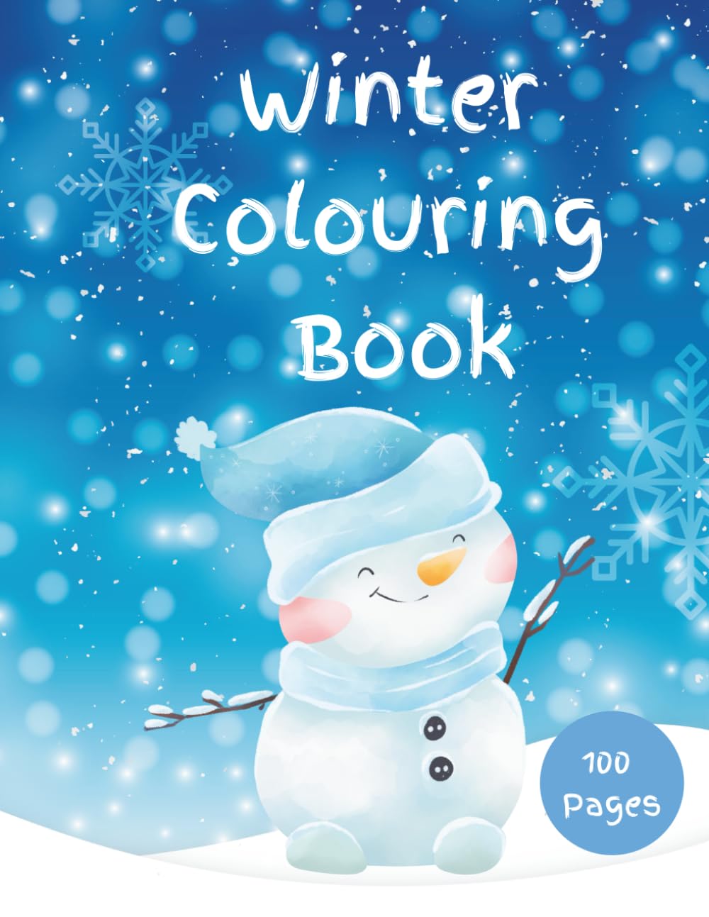 Winter Colouring Book: Fun and simple pages