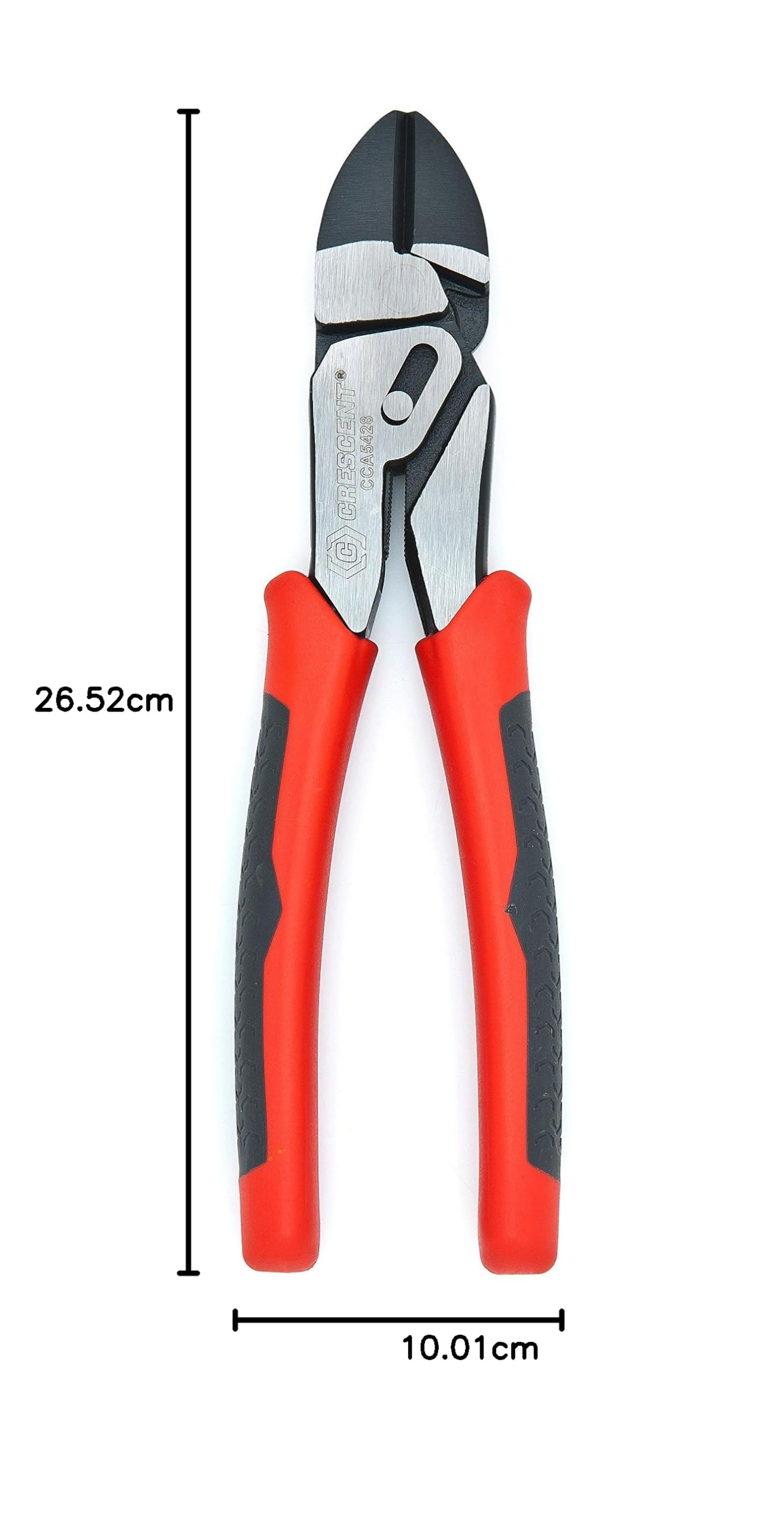 Crescent CCA5428 Pivot Pro Compound Action skośne szczypce tnące z dwoma uchwytami materiałowymi, czerwone, 203 mm/20 cm