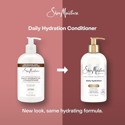 Unilever Shea Moisture Daily Hydrating Conditioner Virgin Coconut Oil For All Hair Types Sulfate-Free 13 oz