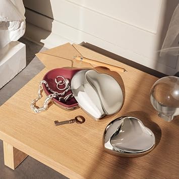 Georg Jensen Large Heart Box, Silver